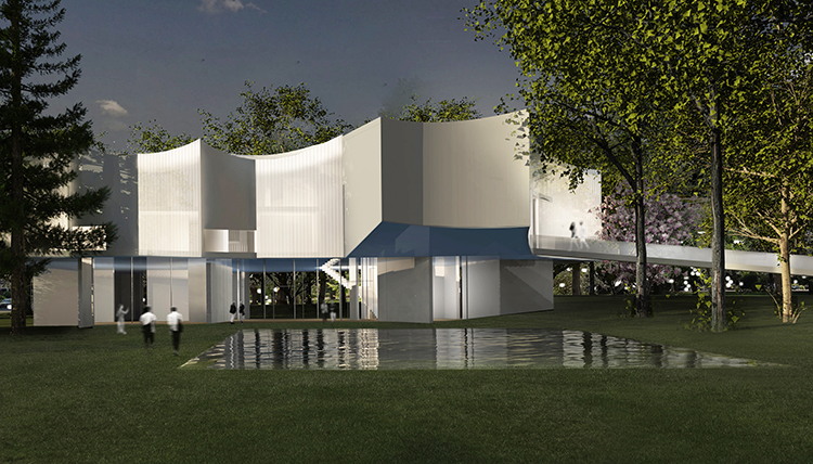 Steven Holl Architects unveiled new ’curled’ Visual Arts Building for Franklin & Marshal College
