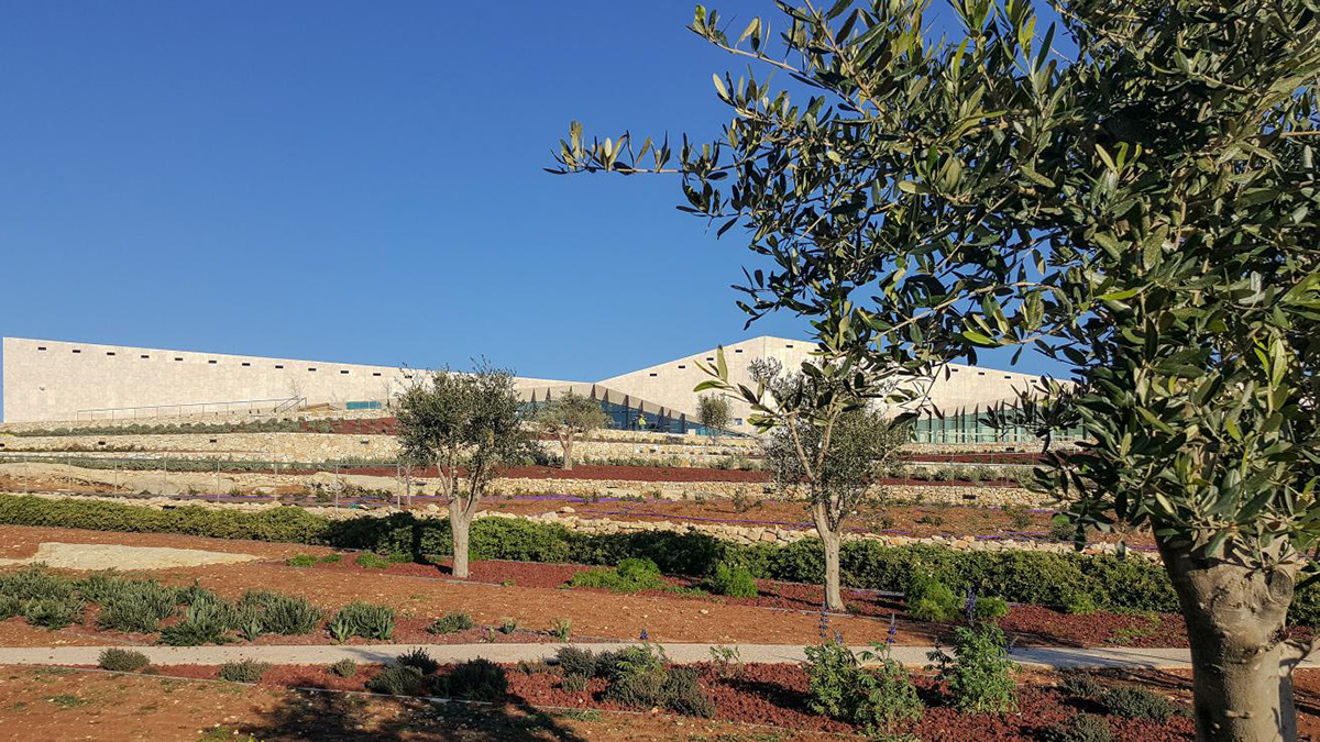 The Palestinian Museum designed by Heneghan Peng Architects opened in Birzeit