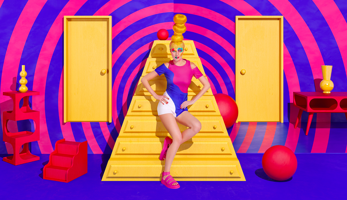 Sagmeister & Walsh created a series of pop-art paintings for Aïzone’s Fall/Winter 2016 campaign