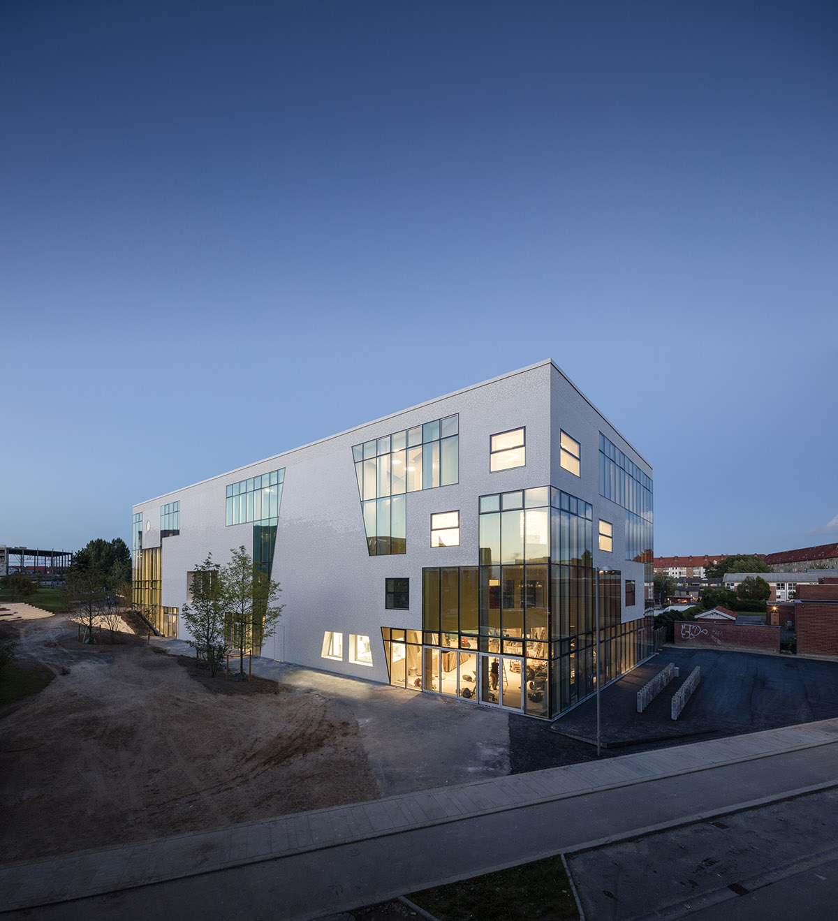 MVDRV and ADEPT’s community centre KuBe featuring playful urban gardens opened in Copenhagen