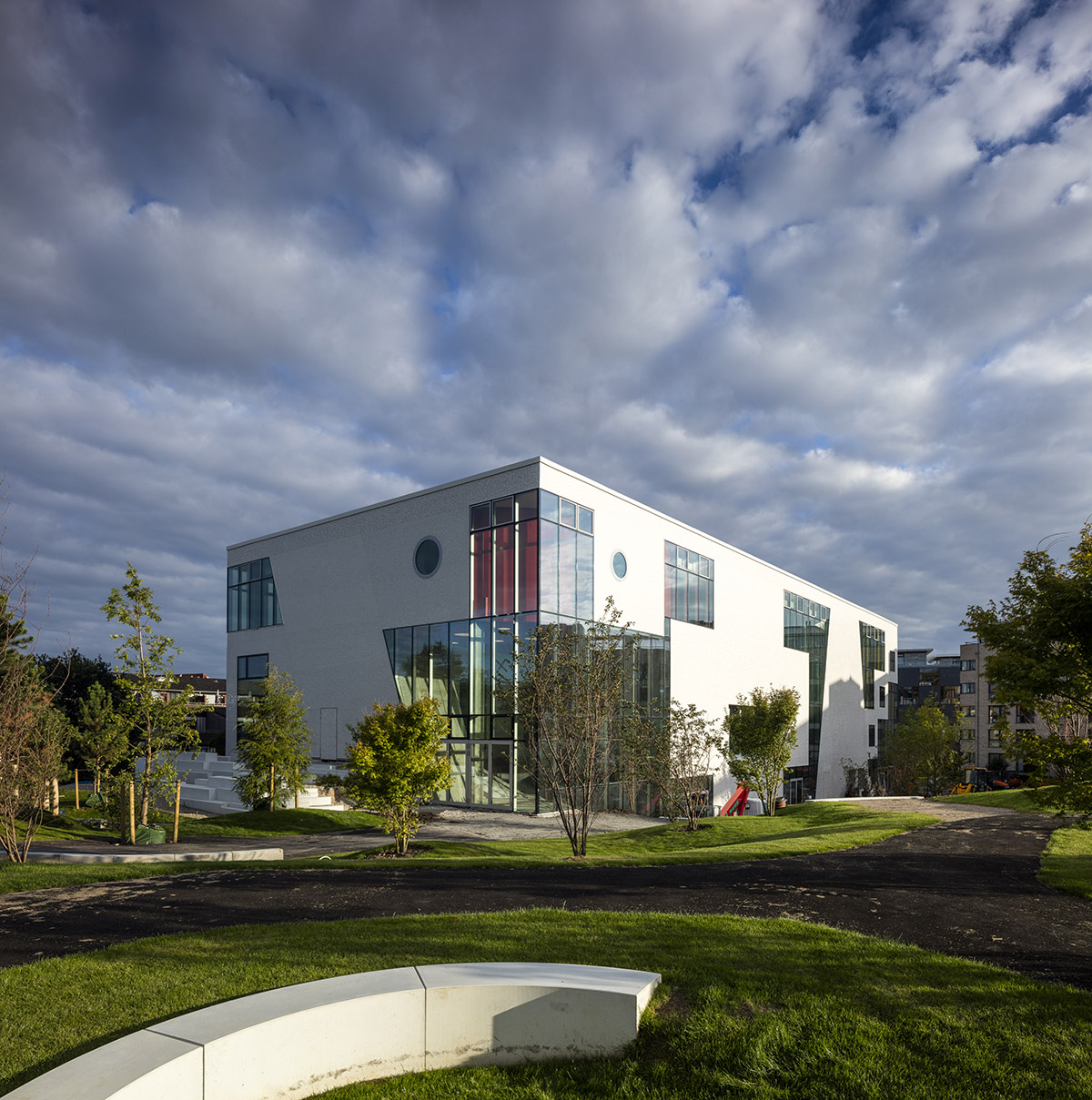 MVDRV and ADEPT’s community centre KuBe featuring playful urban gardens opened in Copenhagen