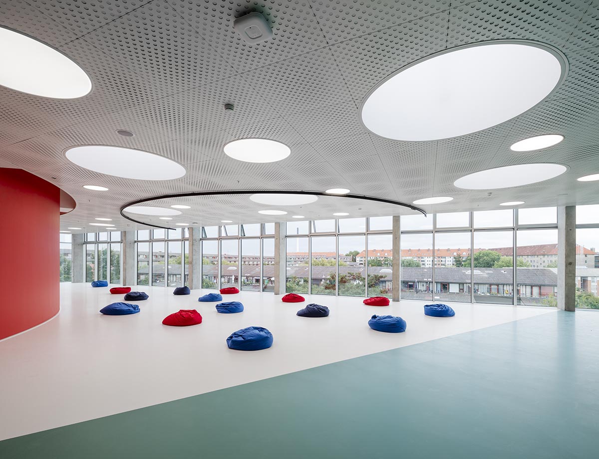 MVDRV and ADEPT’s community centre KuBe featuring playful urban gardens opened in Copenhagen