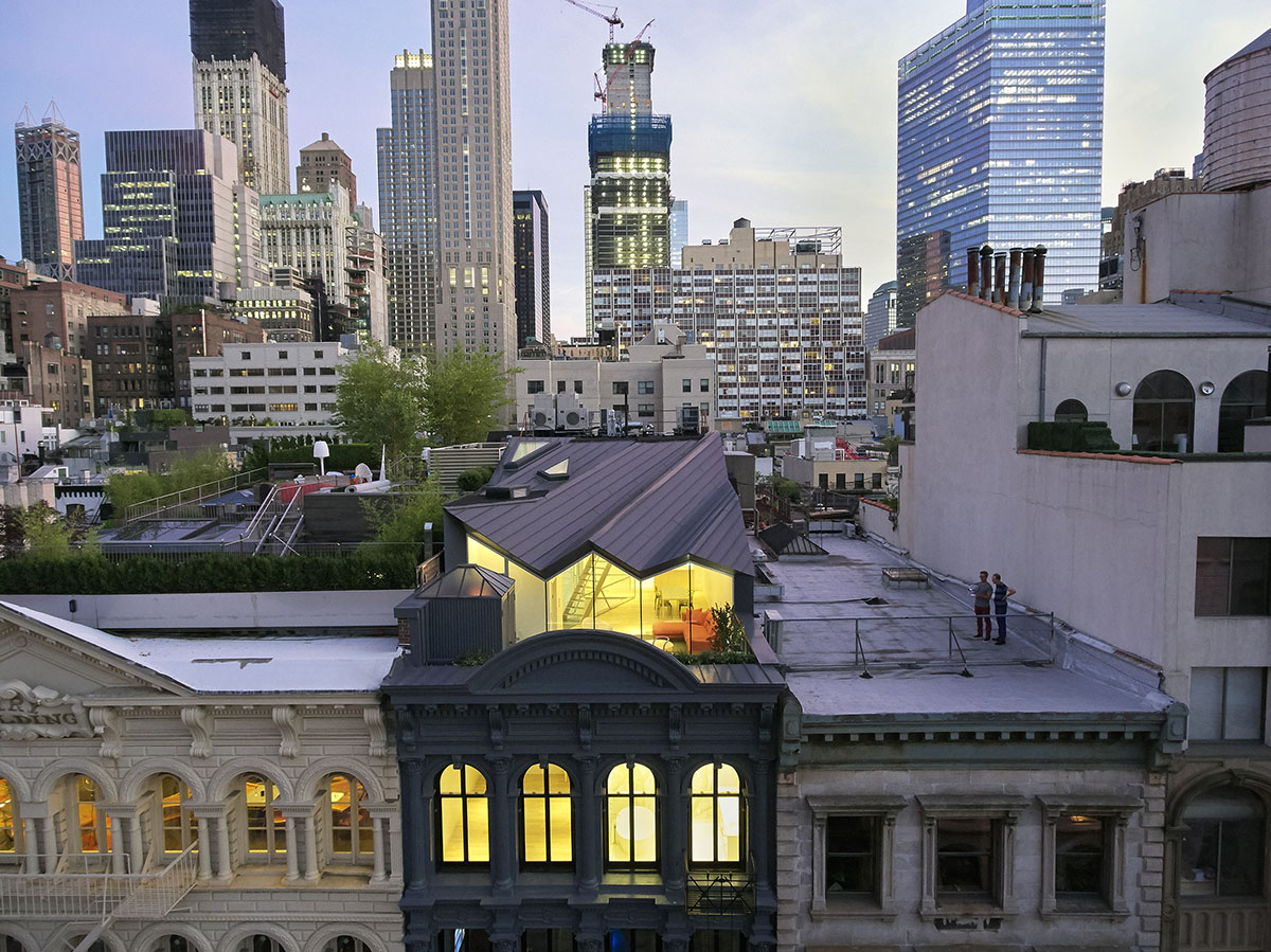 WORKac adds a dollhouse-like attic on rooftop of New York’s historic building