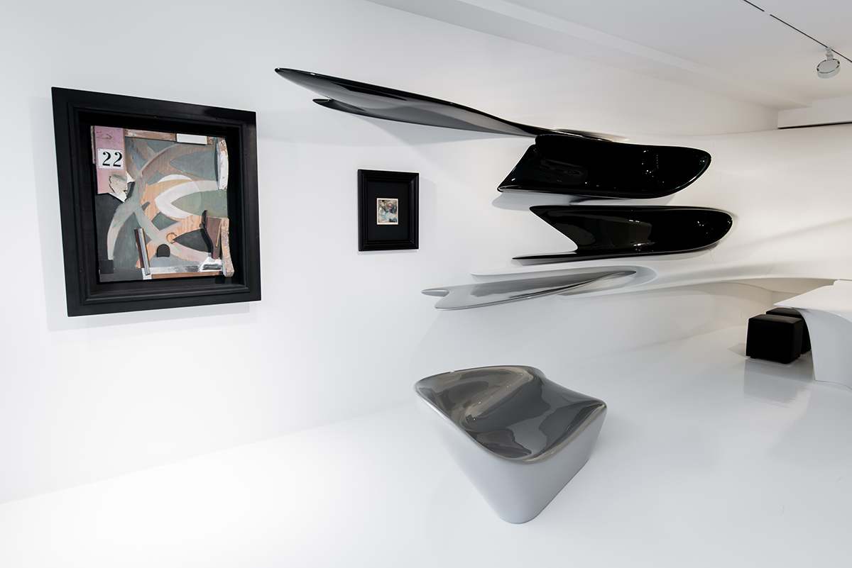 Zaha Hadid designed Kurt Schwitters: Merz exhibition space in Switzerland