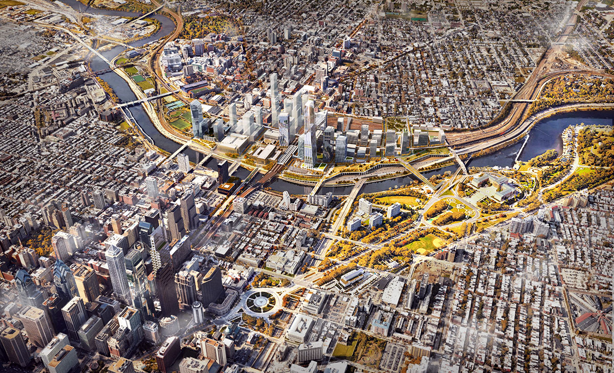SOM reveals new images of Philadelphia 30th Street Station Master Plan