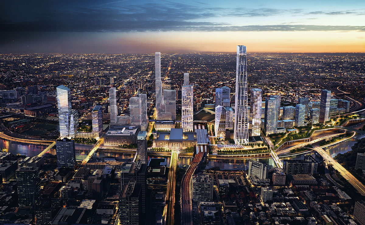 SOM reveals new images of Philadelphia 30th Street Station Master Plan