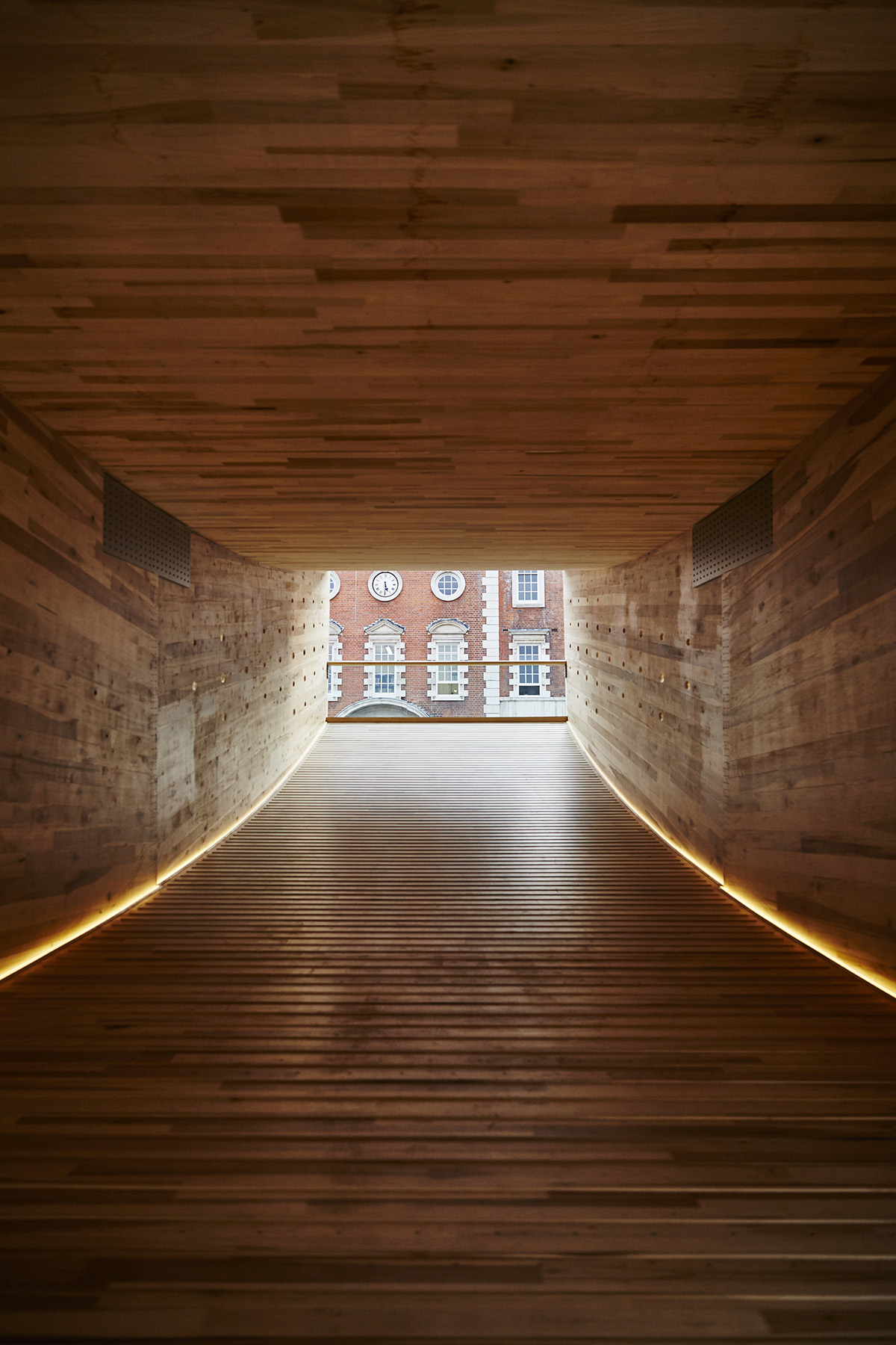 Alison Brooks Architects installs a flying smile-shaped arc at London Design Festival