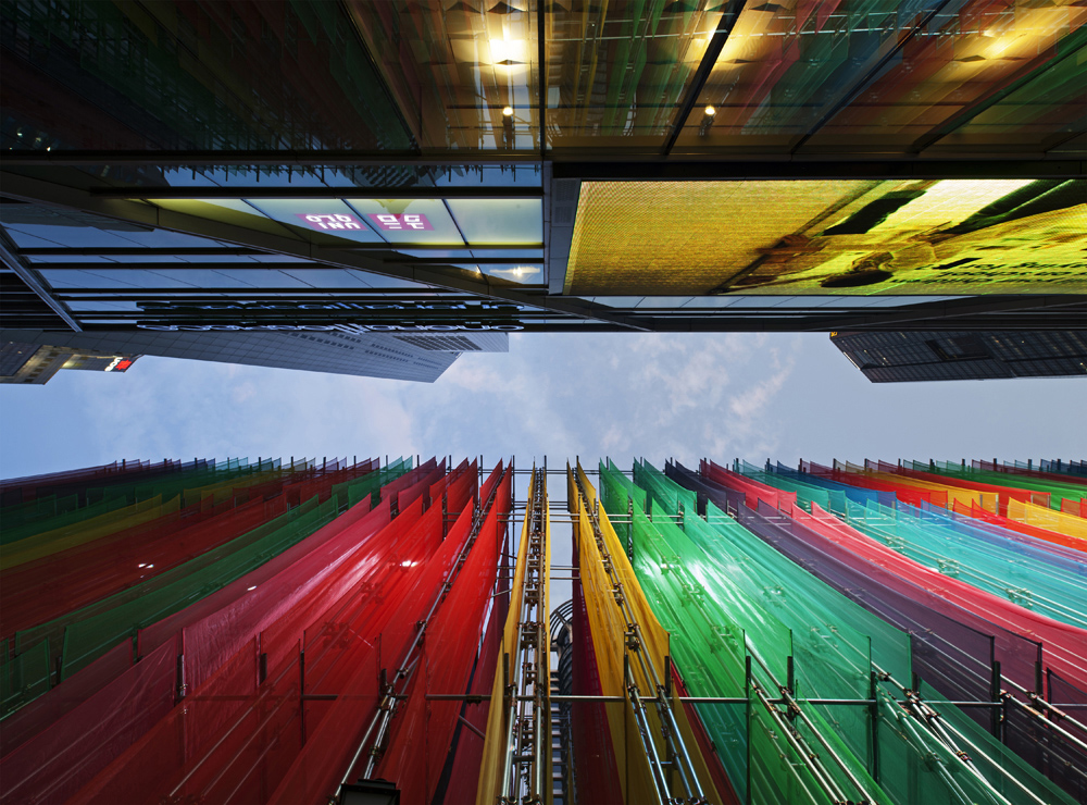 DP Architects’ techno-coloured pavilion affects people’s physiological responses, set for Archifest