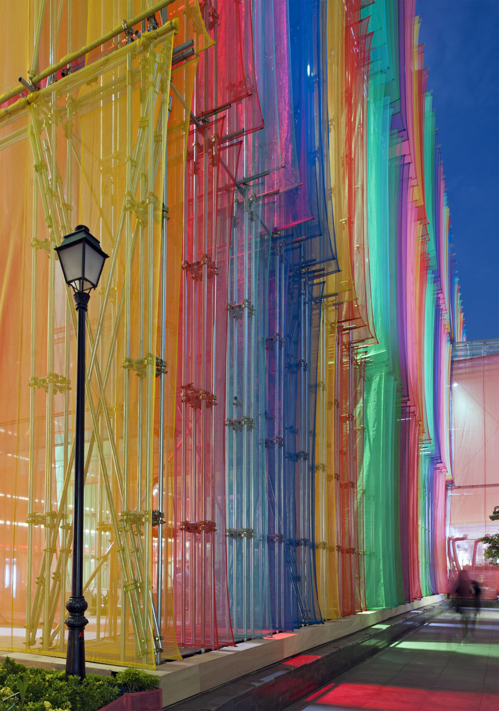 DP Architects’ techno-coloured pavilion affects people’s physiological responses, set for Archifest