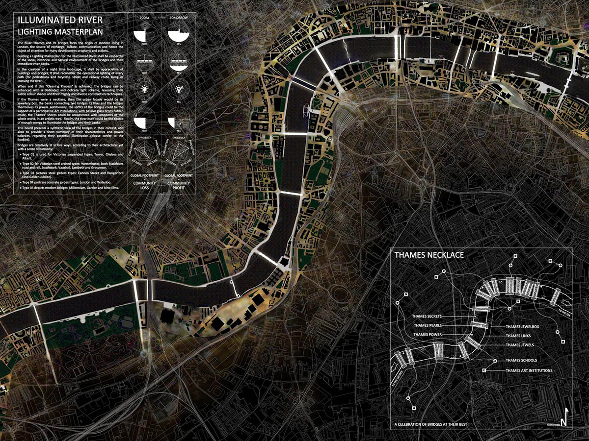 6 creative proposals unveiled for Lighting London’s Bridges