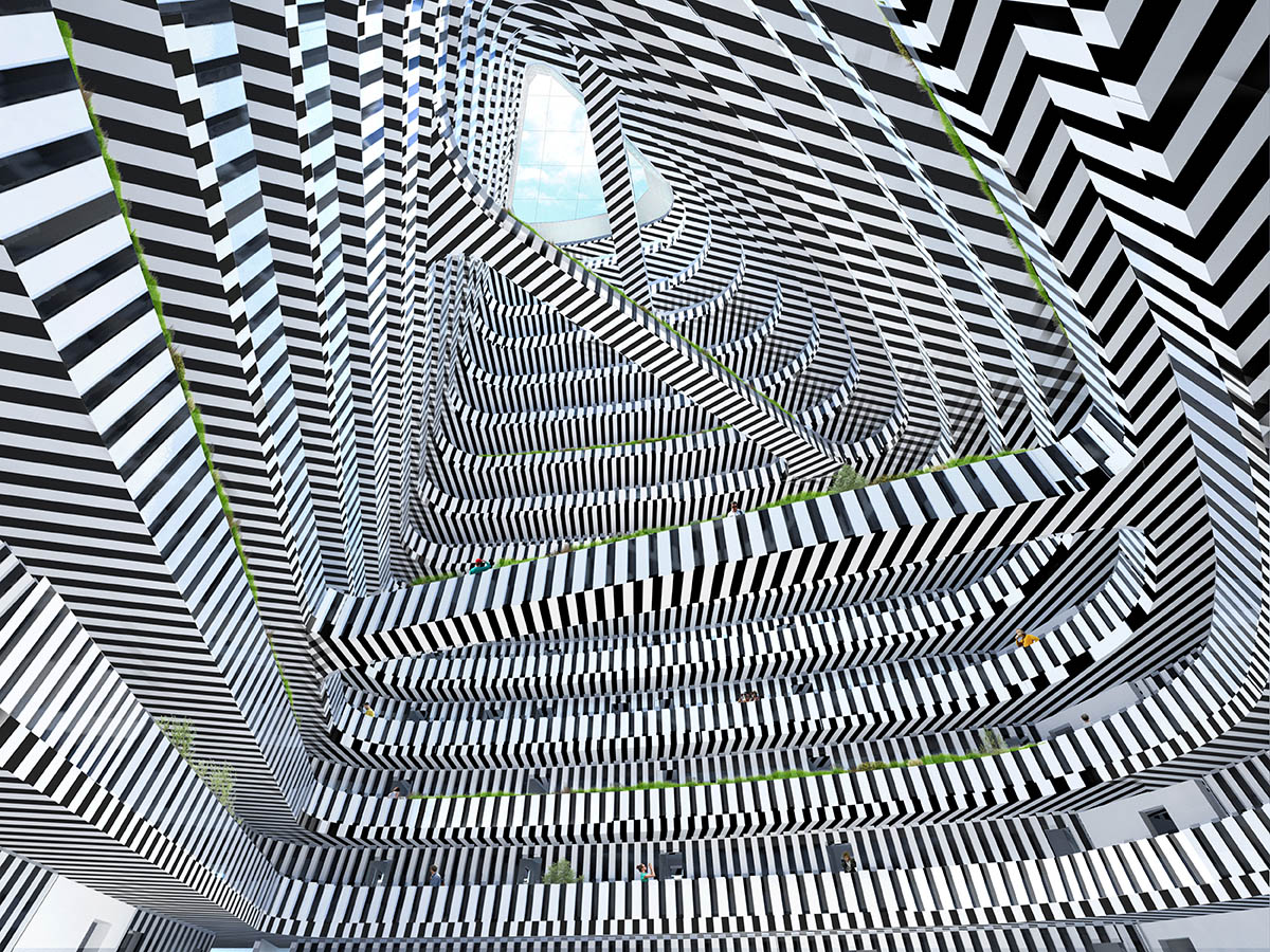 aLL Design unveils new trio-towers wrapped by distinctive articulations in Brentford district