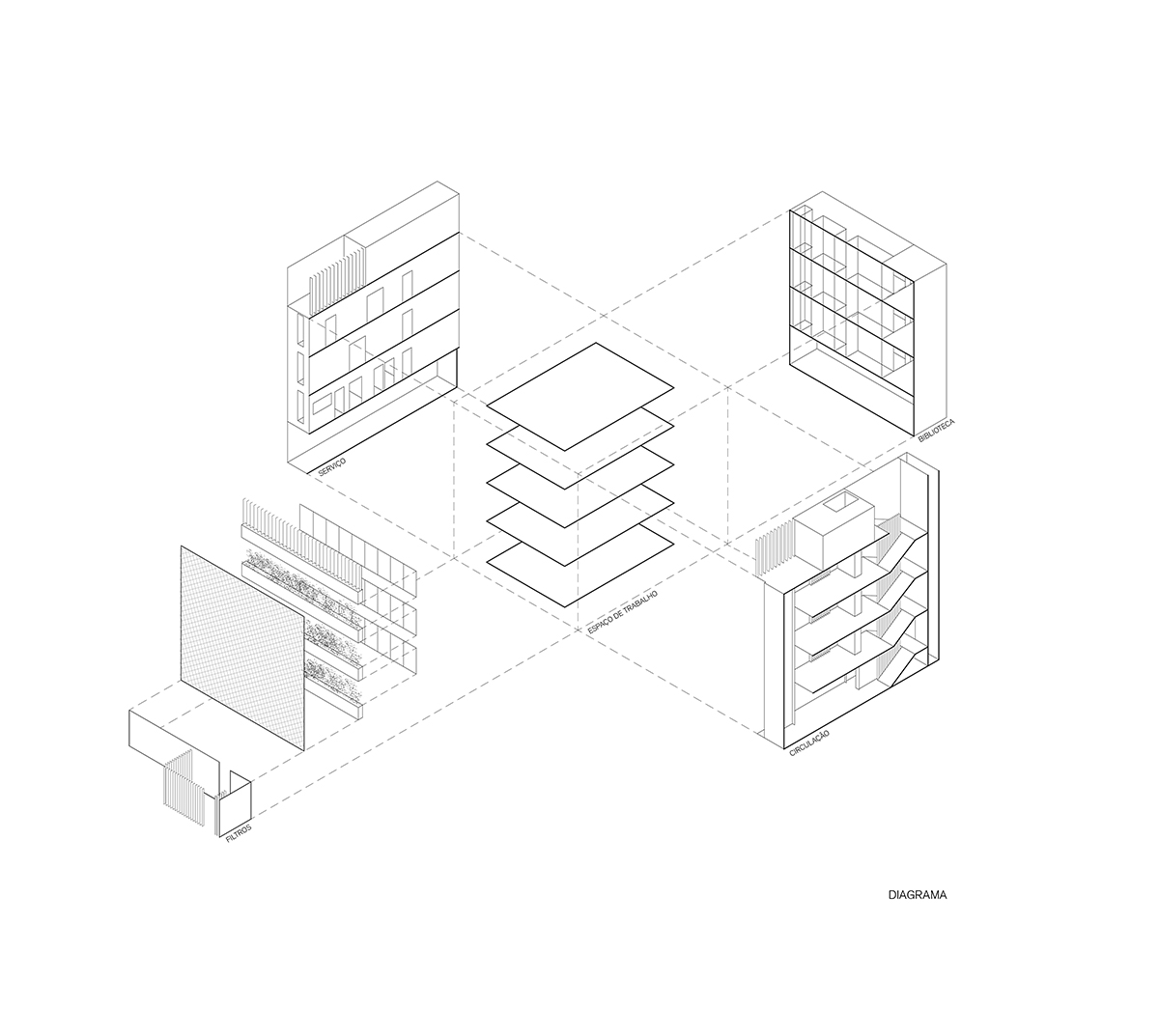 Anibal Office Building is wrapped by perforated aluminum filtering light and sound