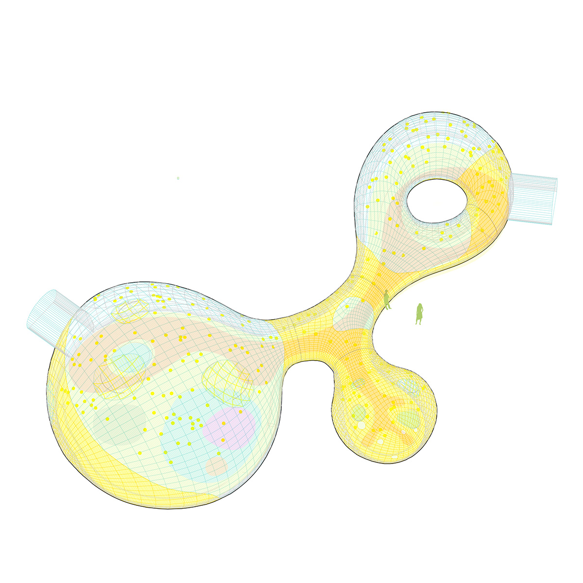 DOSIS installs an pneumatic architectural bubble for event spaces in London’s east park