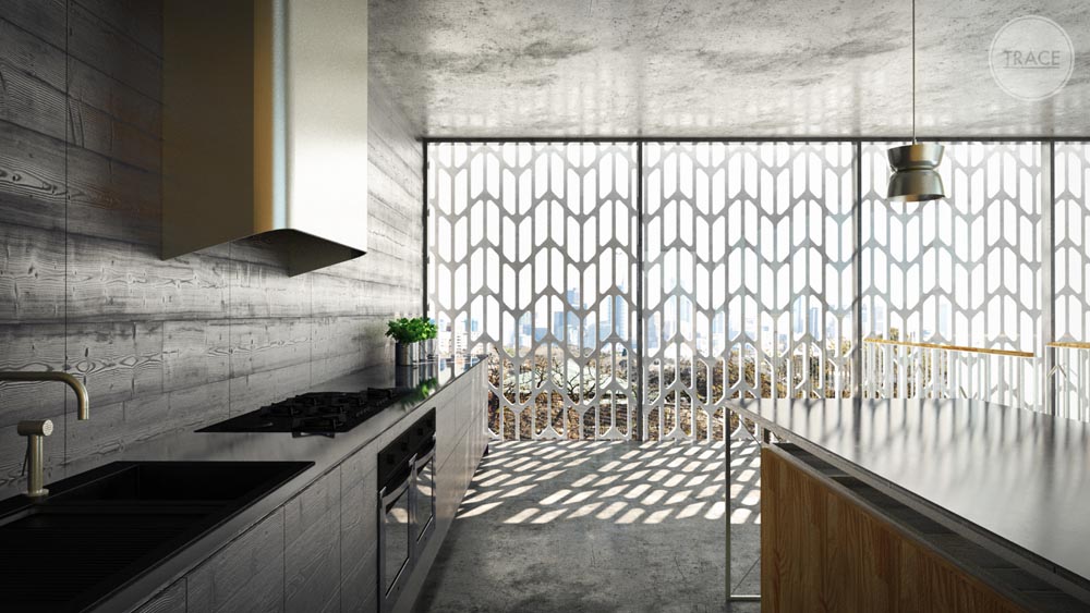 Auhaus Architecture designs porous facade for Richmond Mixed Use