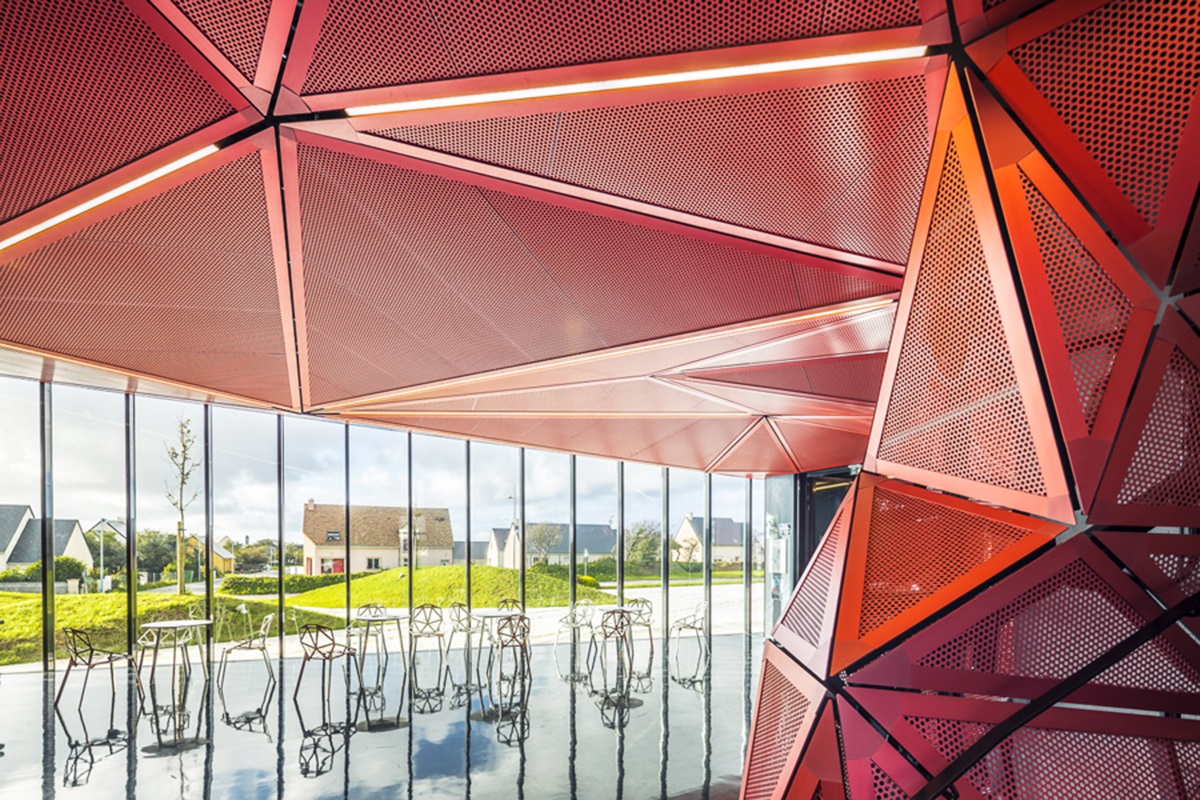 Peripheriques Architects completed Espace culturel de la Hague in France