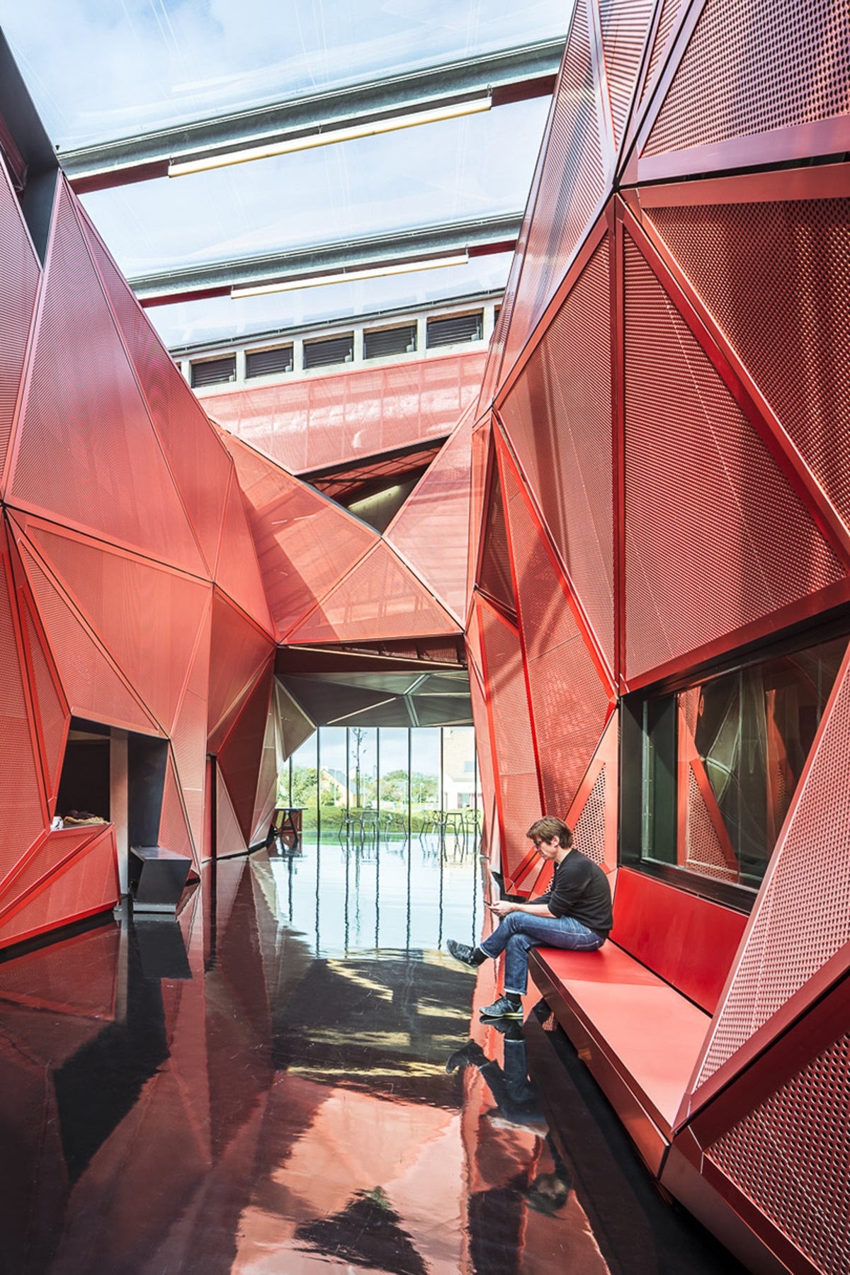 Peripheriques Architects completed Espace culturel de la Hague in France