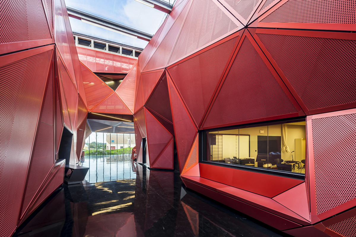 Peripheriques Architects completed Espace culturel de la Hague in France