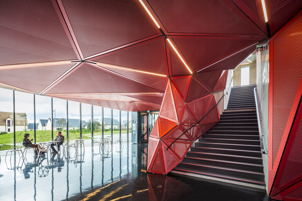 Peripheriques Architects completed Espace culturel de la Hague in France