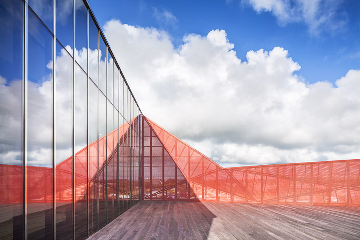 Peripheriques Architects completed Espace culturel de la Hague in France