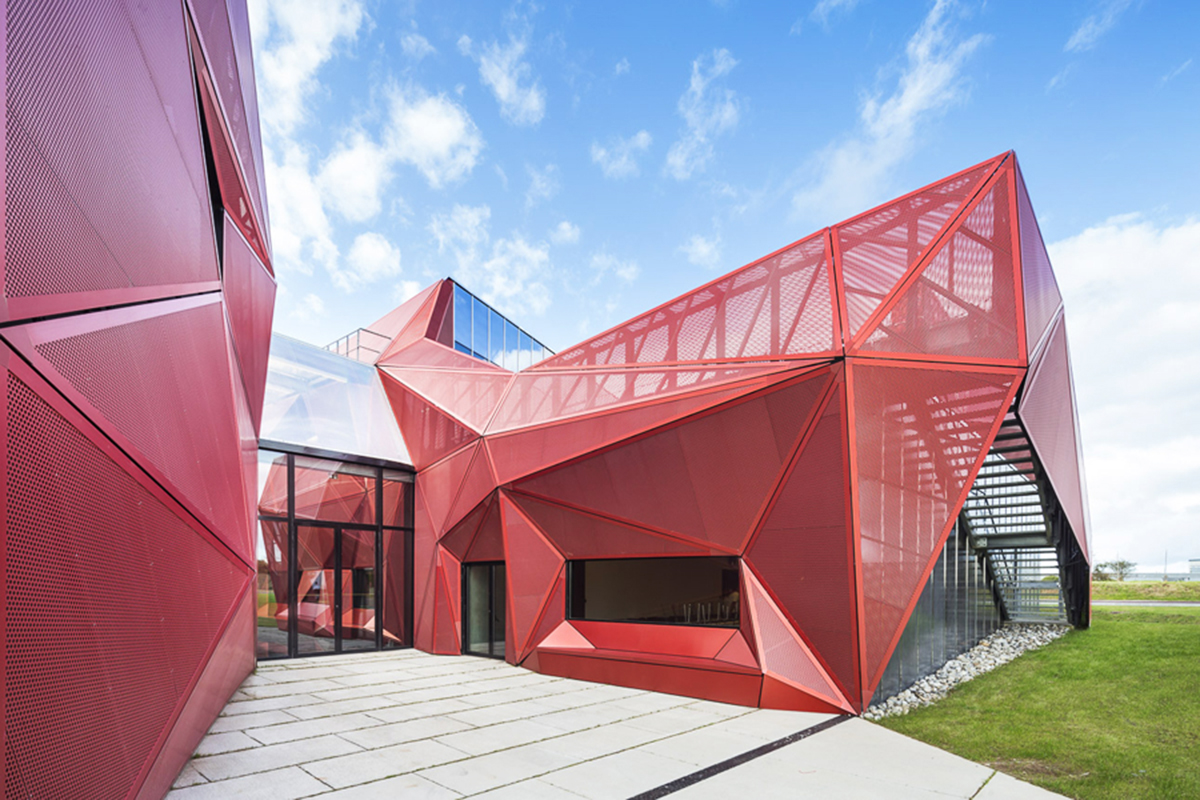 Peripheriques Architects completed Espace culturel de la Hague in France