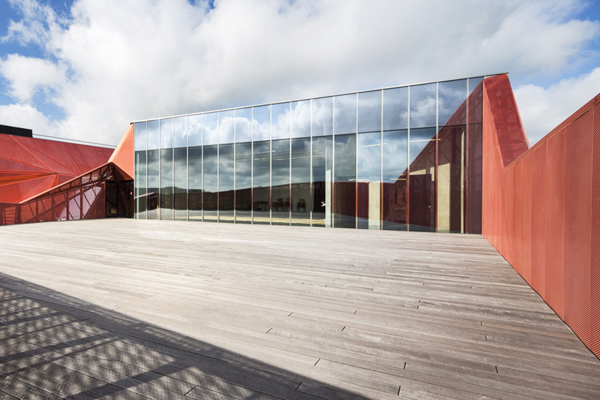 Peripheriques Architects completed Espace culturel de la Hague in France