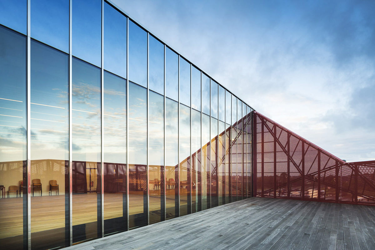 Peripheriques Architects completed Espace culturel de la Hague in France