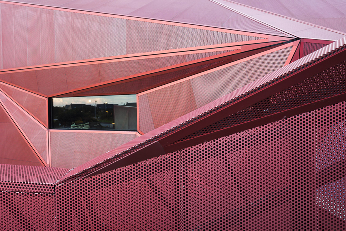 Peripheriques Architects completed Espace culturel de la Hague in France