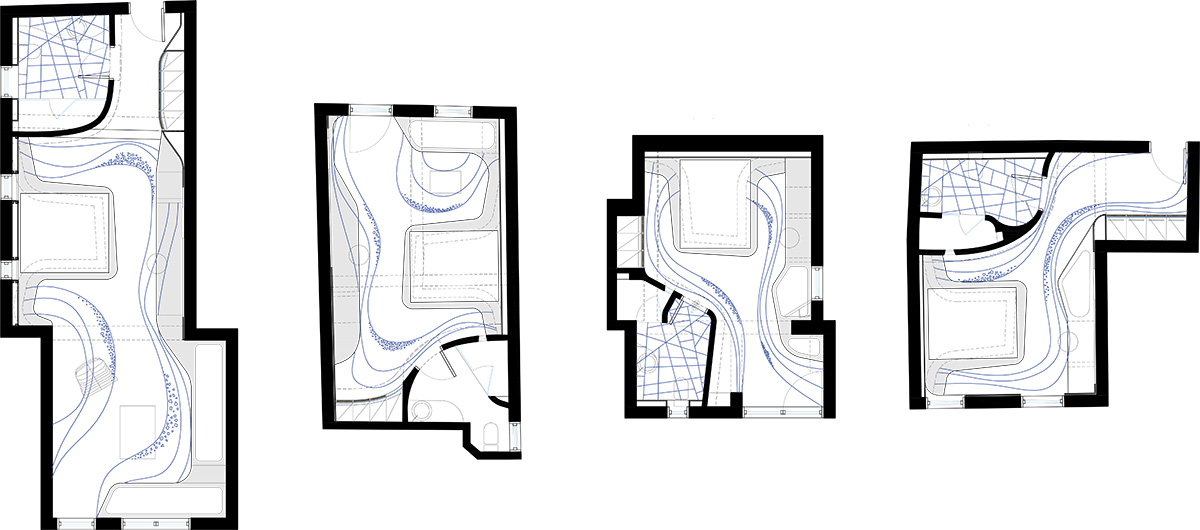 New Blue Suites in Greece are made up of Cocoon elements and harmonized with shades of blue by KLab