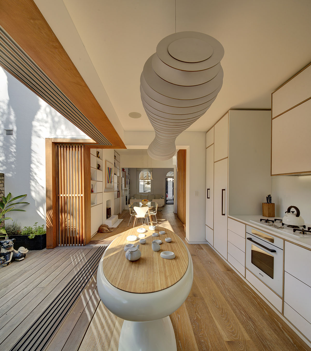 LAVA completed renovation of terrace of Tivoli Residence in Sydney with bulbous forms