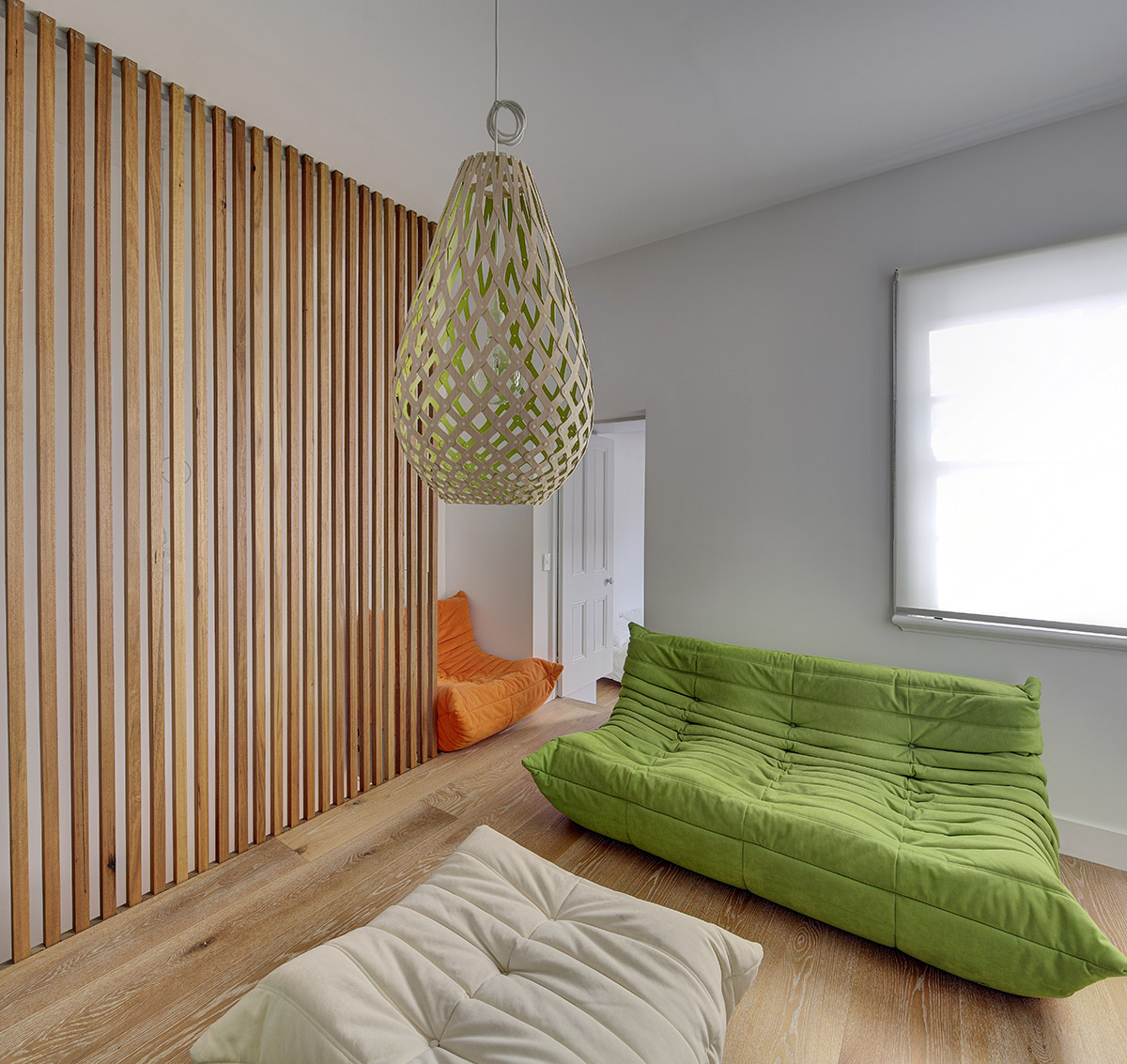 LAVA completed renovation of terrace of Tivoli Residence in Sydney with bulbous forms