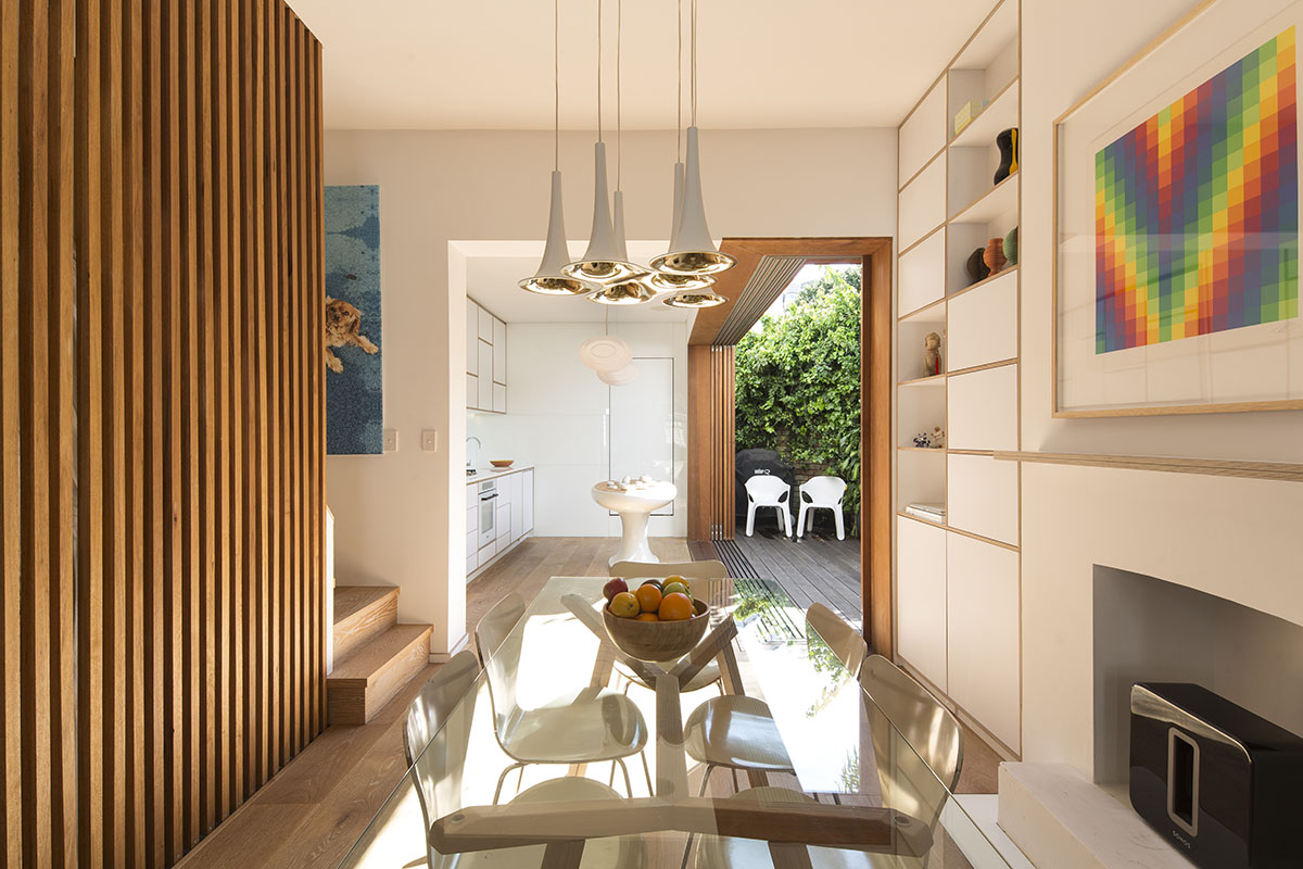 LAVA completed renovation of terrace of Tivoli Residence in Sydney with bulbous forms