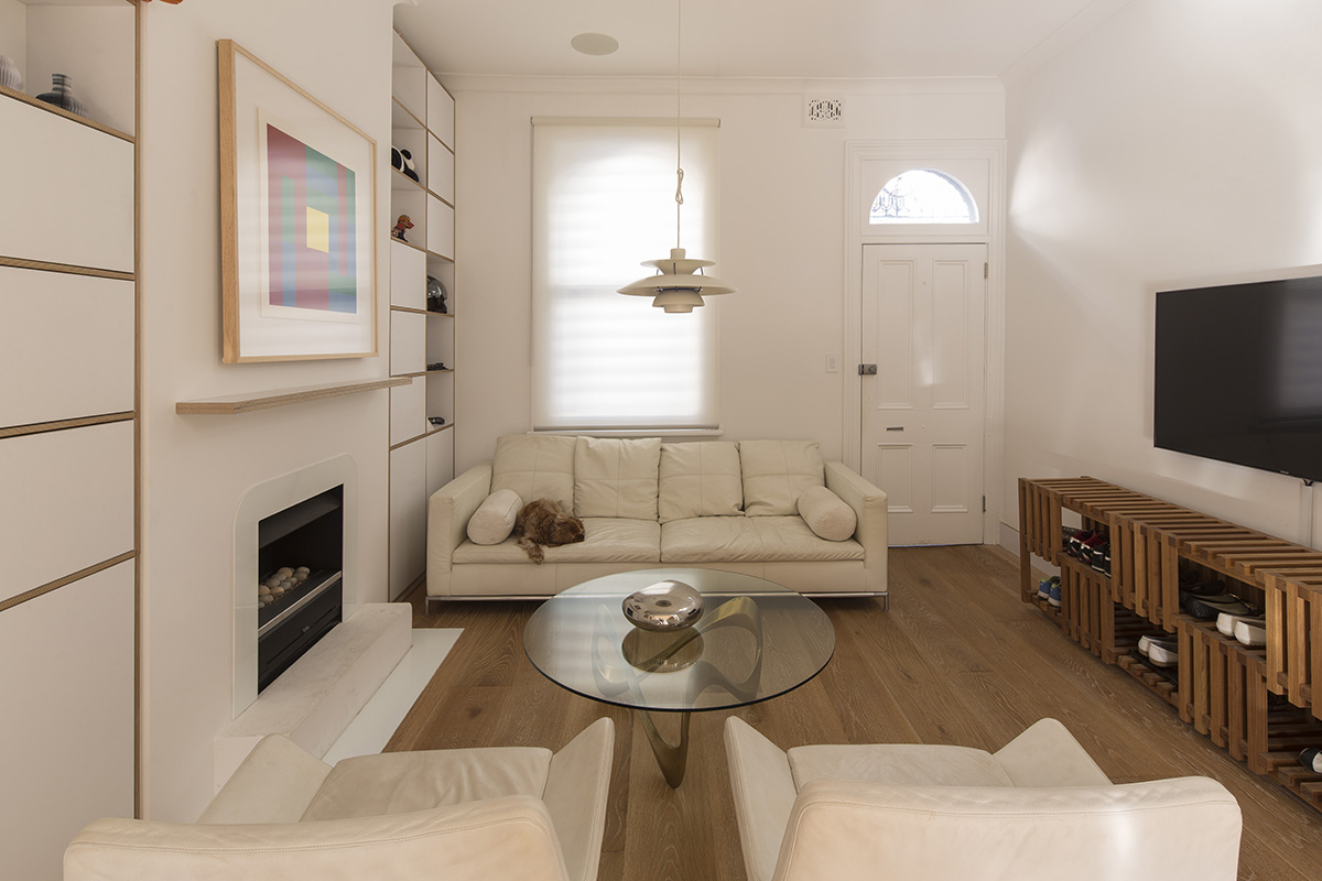 LAVA completed renovation of terrace of Tivoli Residence in Sydney with bulbous forms