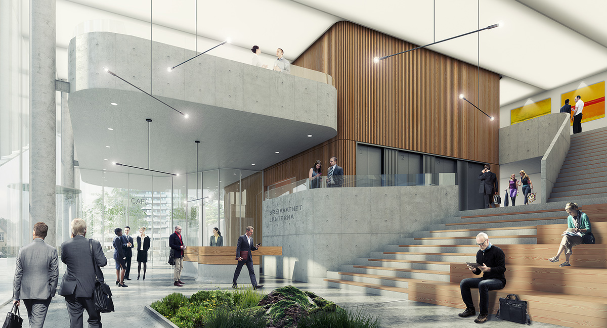 Schmidt Hammer Lassen Architects win competition for redevelopment and high-rise in Norway