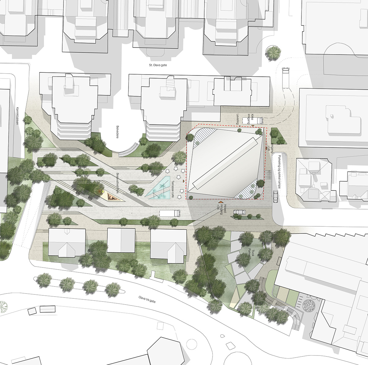 Schmidt Hammer Lassen Architects win competition for redevelopment and high-rise in Norway