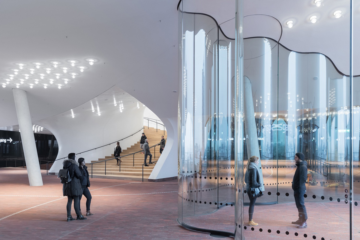 The Plaza of the Elbphilharmonie by Herzog&de Meuron officially opened to public in Hamburg