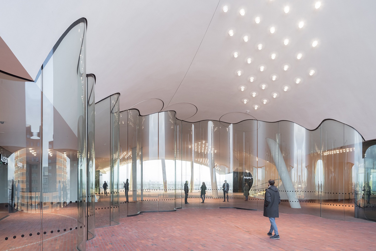 The Plaza of the Elbphilharmonie by Herzog&de Meuron officially opened to public in Hamburg