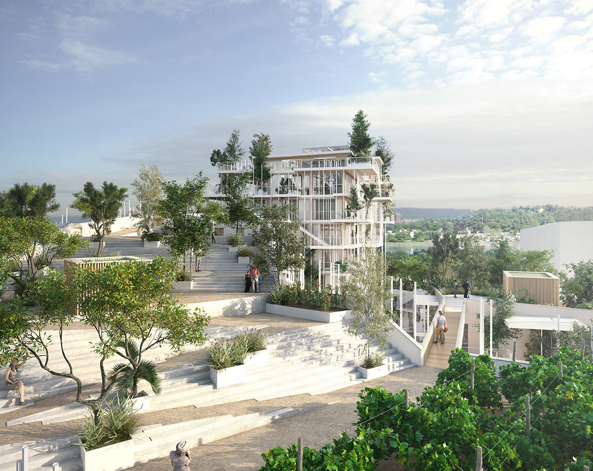 Sou Fujimoto and Laisn&eacute; Roussel unveil wooden &rsquo;Canopia&rsquo; tower in France