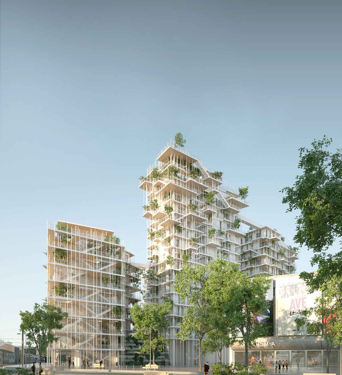 Sou Fujimoto and Laisn&eacute; Roussel unveil wooden &rsquo;Canopia&rsquo; tower in France