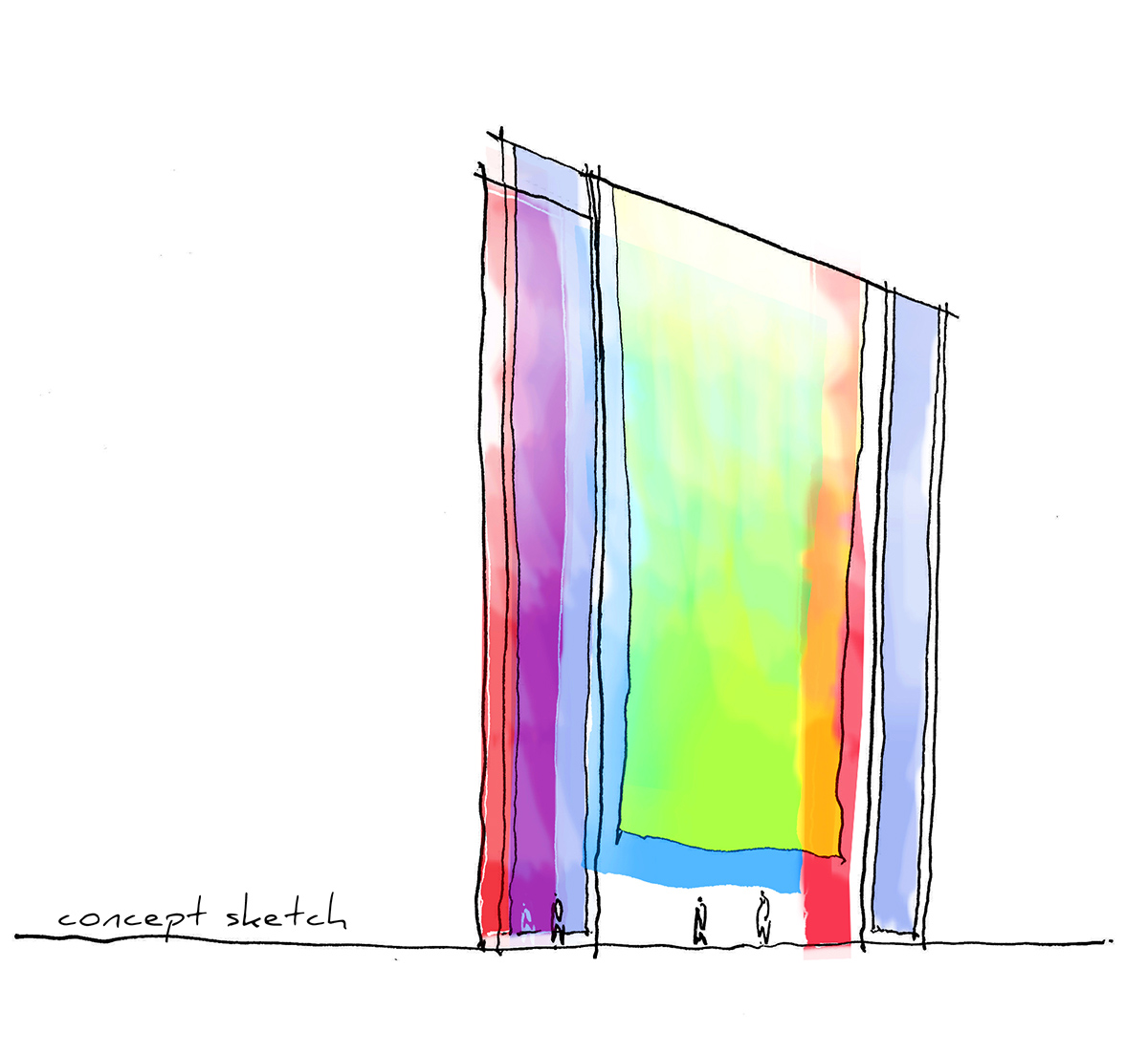 DP Architects’ techno-coloured pavilion affects people’s physiological responses, set for Archifest