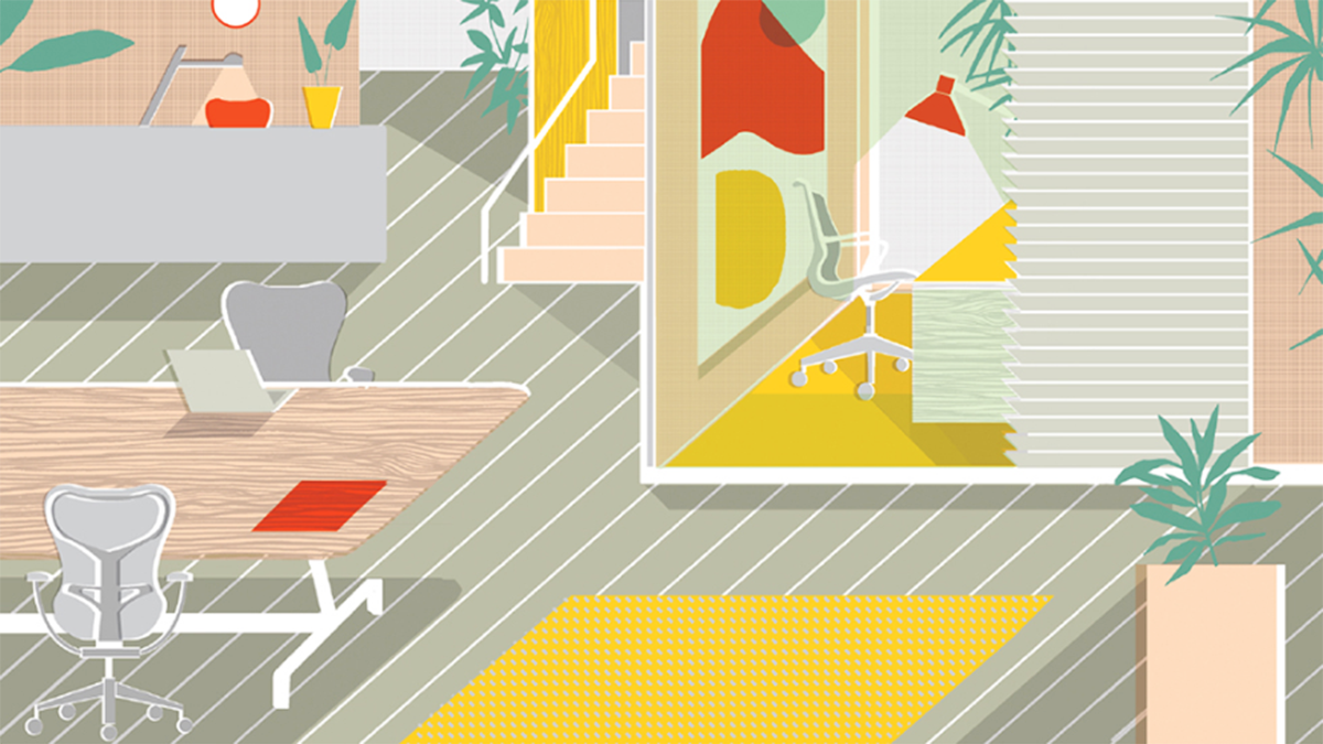 Great Debate on the properness of a workplace with Herman Miller: Furniture, colour, layout