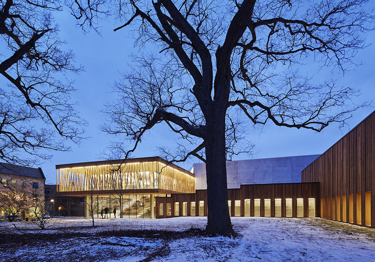 Studio Gang Architects completed wood-latticed Writers Theatre in United States