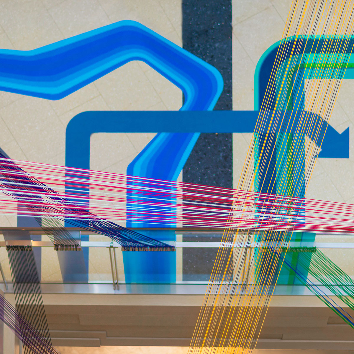 100architects revived Shanghai’s shopping mall with coloured stripes and splash of vivid colour path