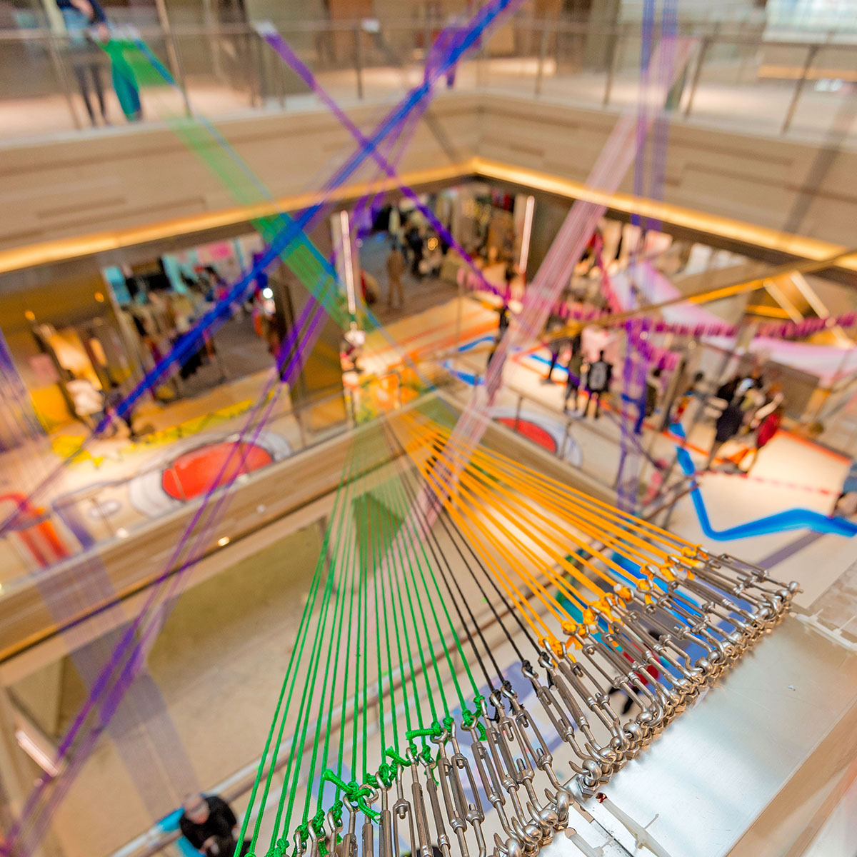 100architects revived Shanghai’s shopping mall with coloured stripes and splash of vivid colour path