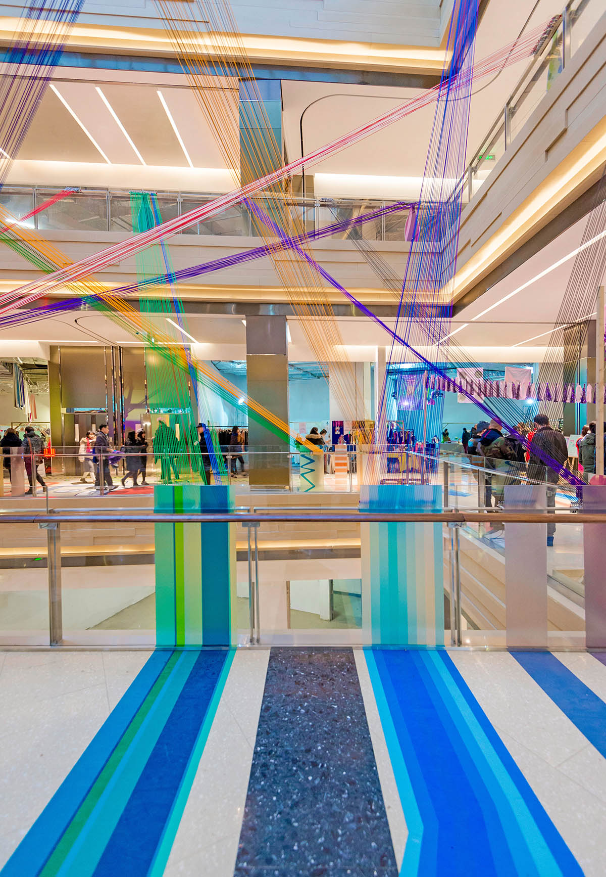 100architects revived Shanghai’s shopping mall with coloured stripes and splash of vivid colour path