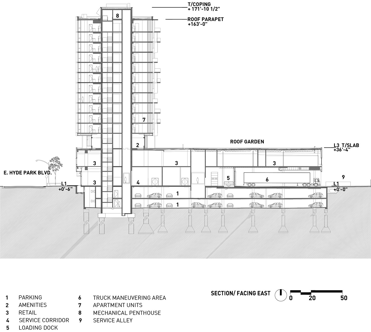 Studio Gang completes City Hyde Park in Chicago, comprised of many irregular patelliform balconies