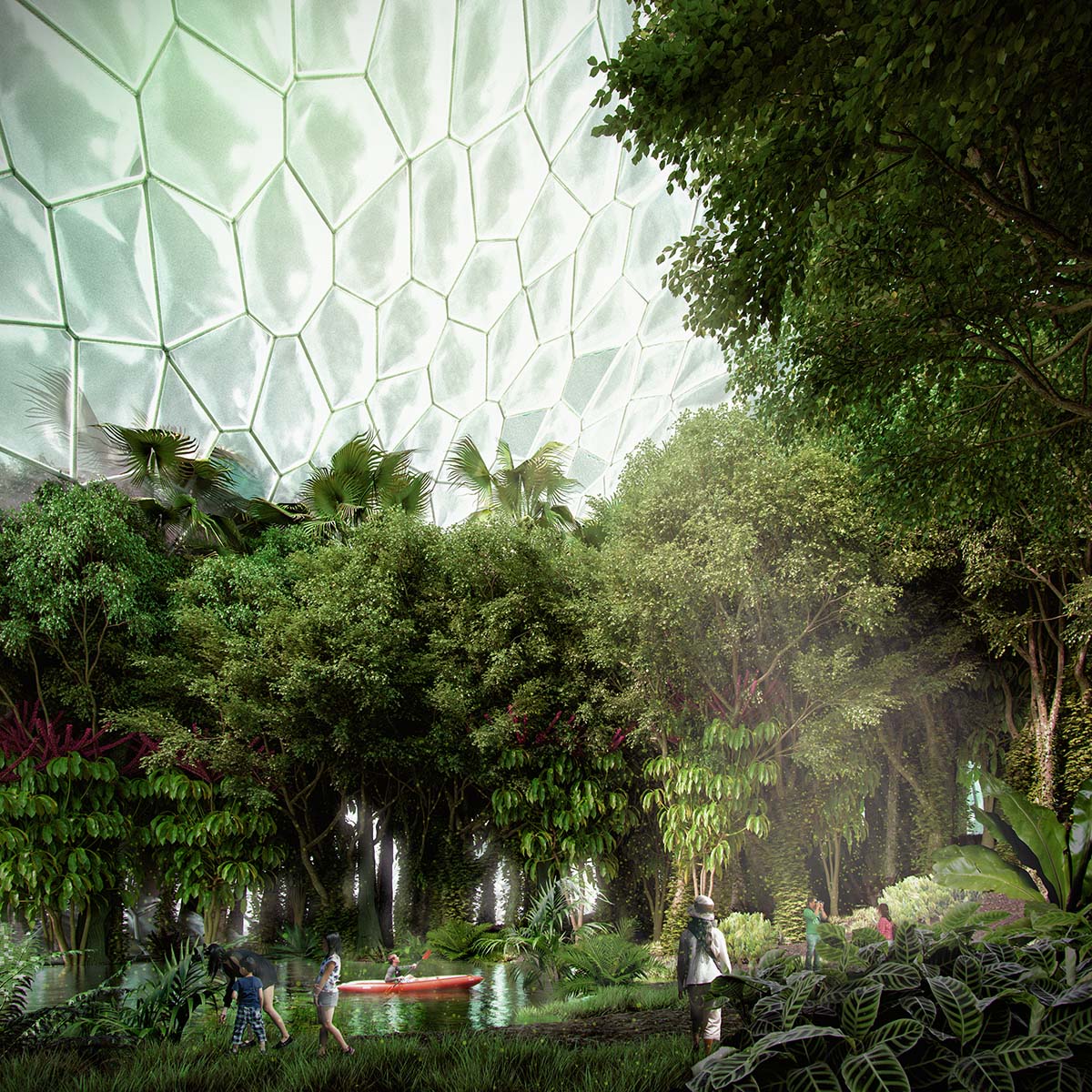 Mecanoo reveals porous bubble-shaped experimental garden for sustainable society in Netherlands