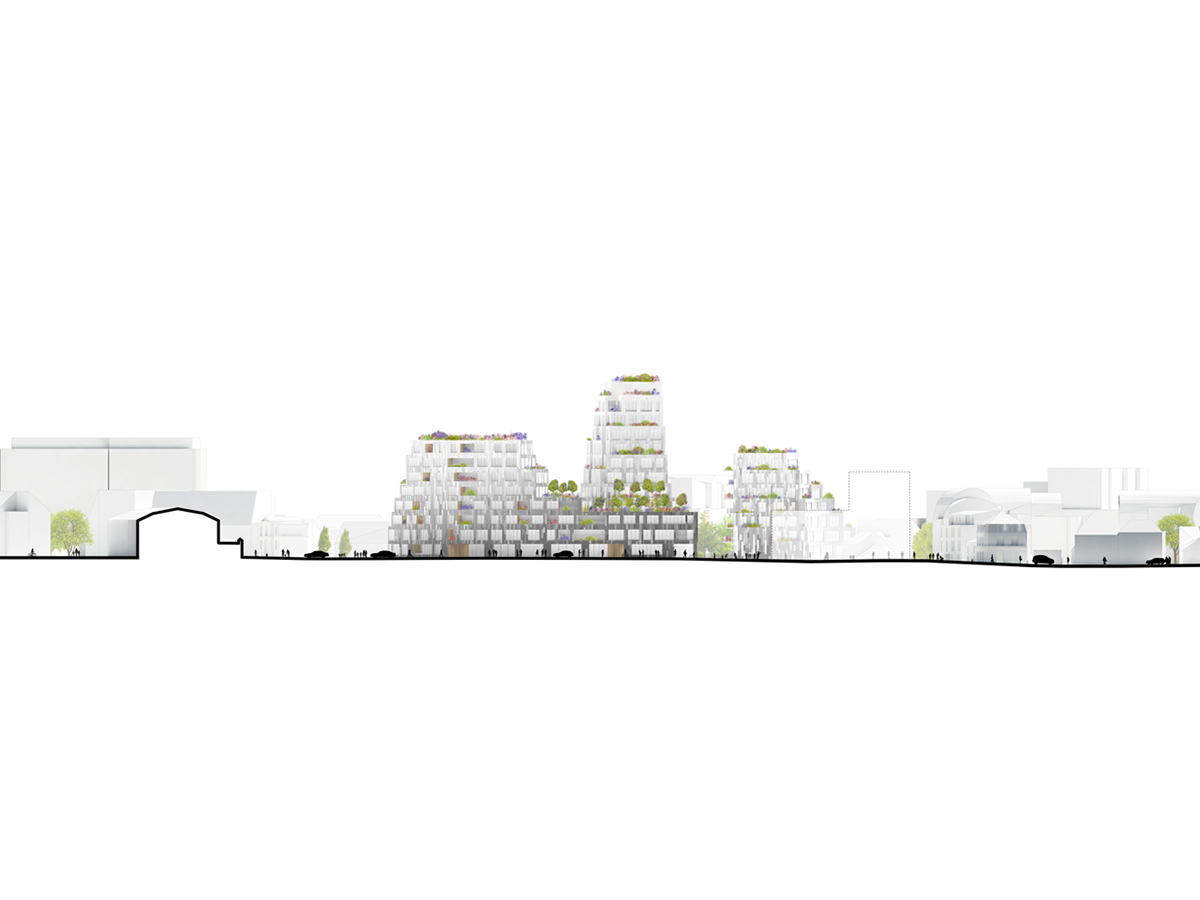 MVRDV designs new residential development in France inspired from rock formations