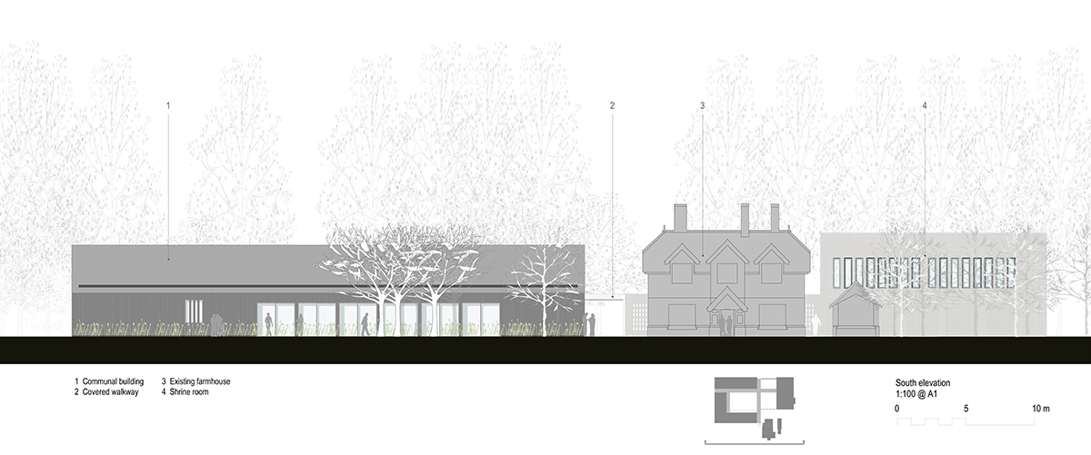 A Buddhist retreat in the Suffolk countryside reopened, designed by Walters & Cohen Architects
