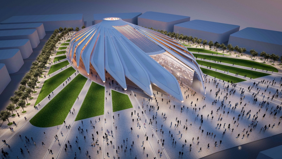 Santiago Calatrava unveils ’falcon-like’ pavilion for the UAE for Dubai World Expo 2020