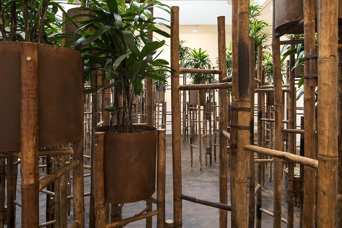 Vo Trong Nghia installs a small forest of bamboo to mediate people with nature at Venice Biennale
